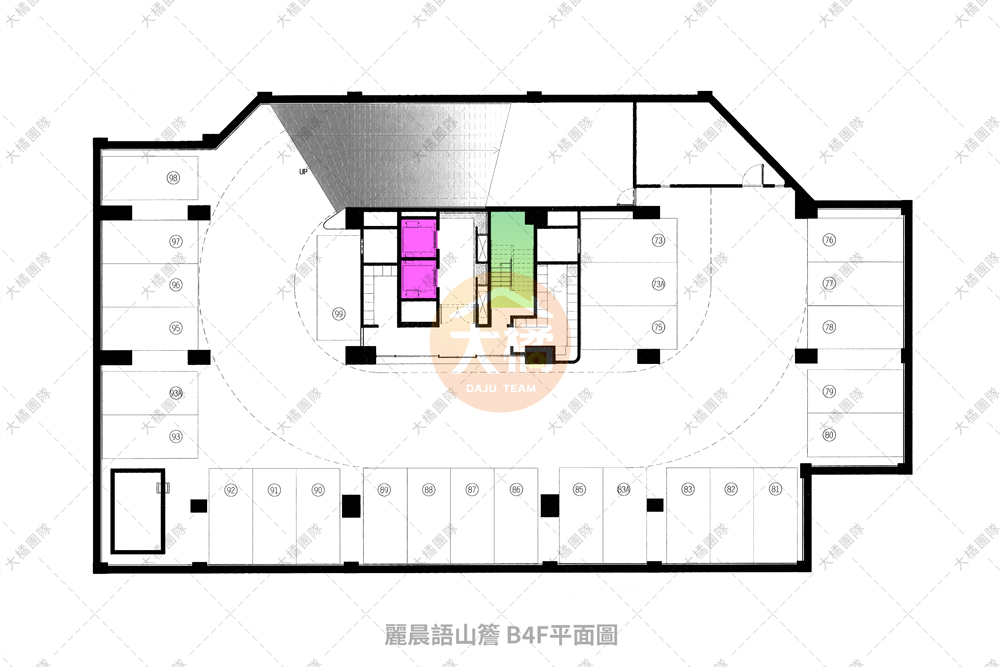 麗晨語山簷-停車場配置B4F