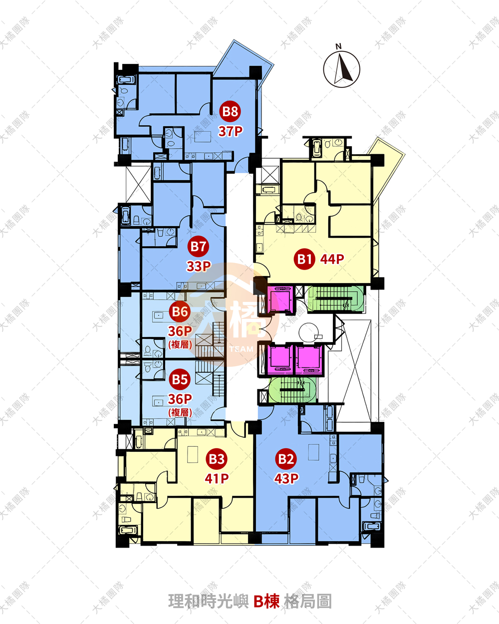 理和時光嶼-B棟格局圖