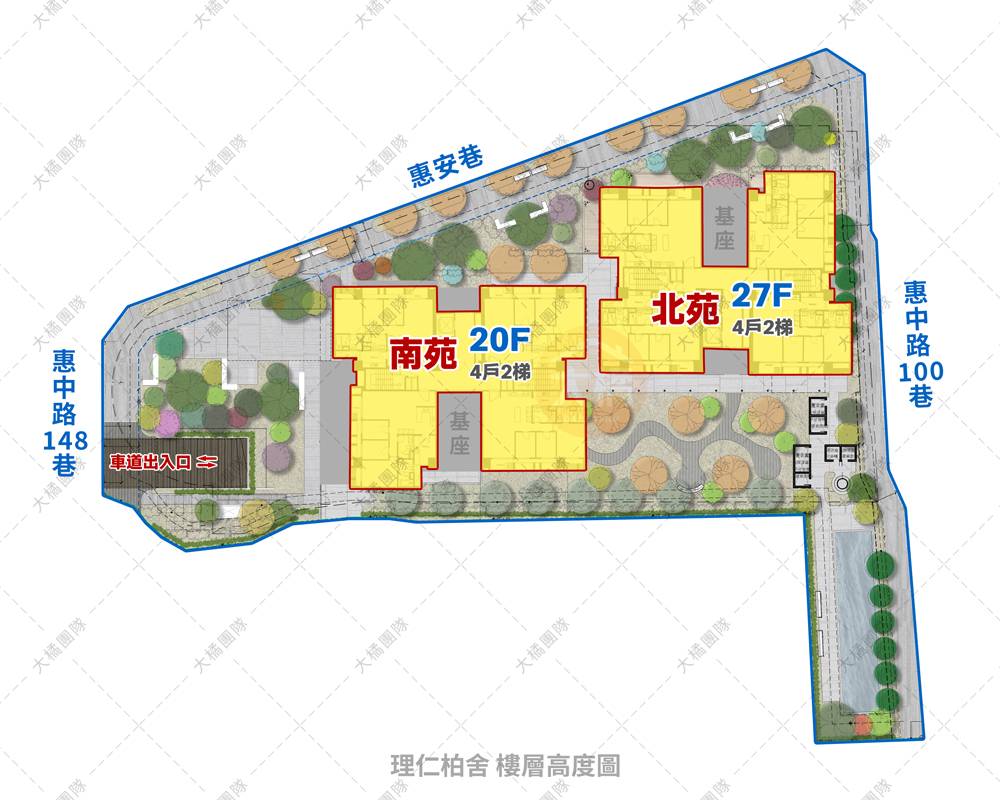 理仁柏舍-樓層高度圖