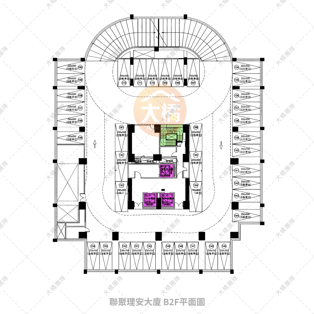 聯聚理安大廈-B2F平面配置圖