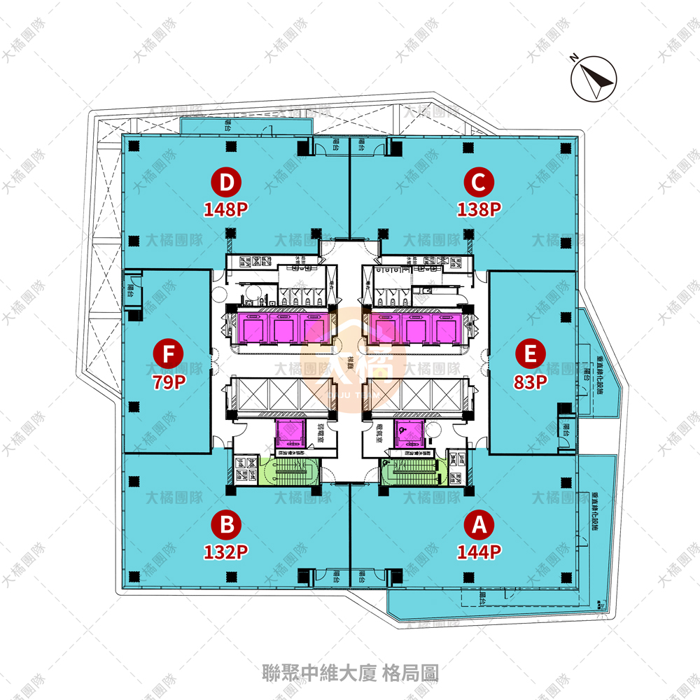 聯聚中維大廈-格局圖