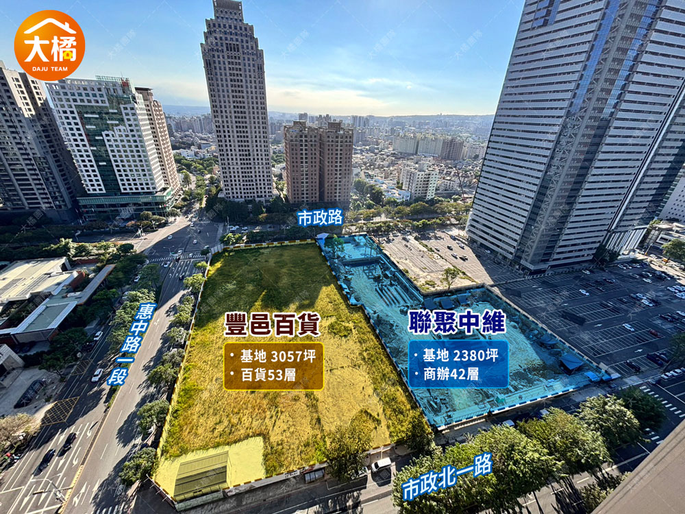 聯聚中維、豐邑百貨區域圖