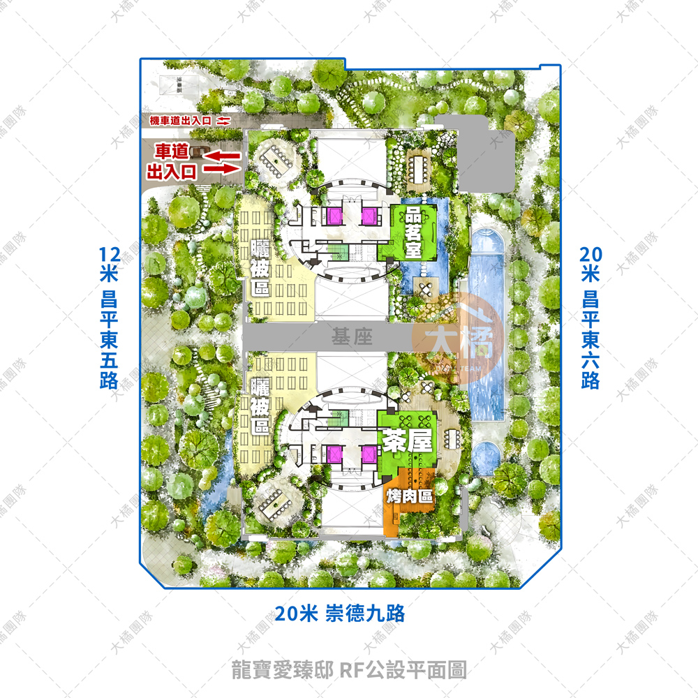 龍寶愛臻邸-RF公設平面圖