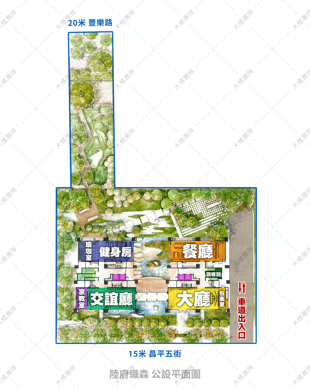 陸府織森-公設平面圖