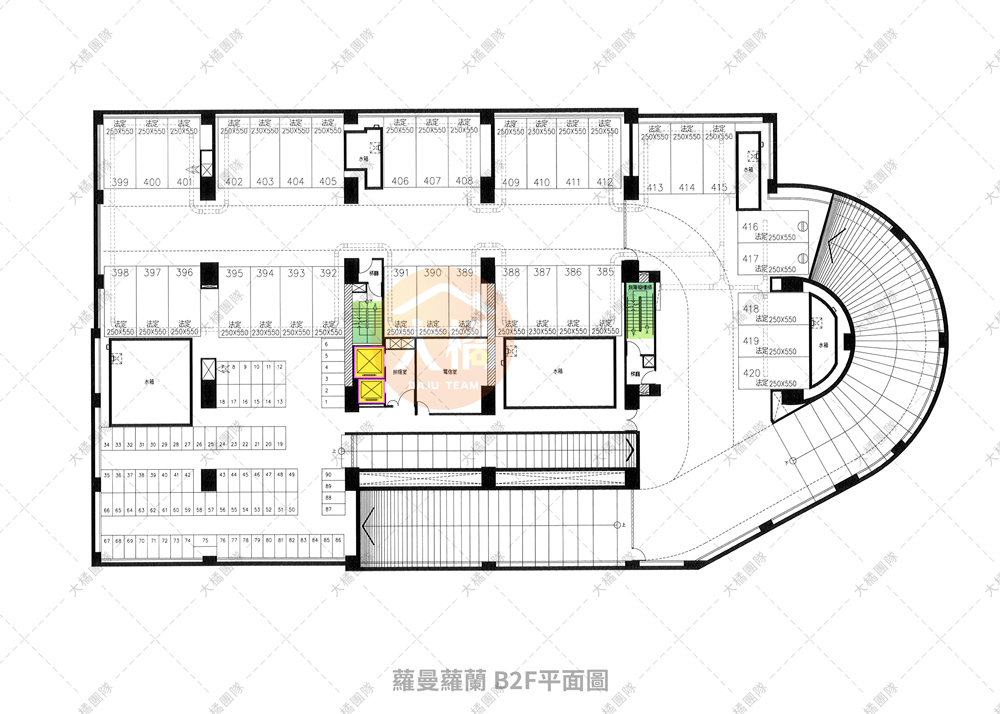 蘿曼蘿蘭-B2F平面配置圖