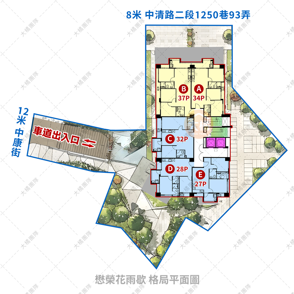 懋榮花雨歇-格局平面圖