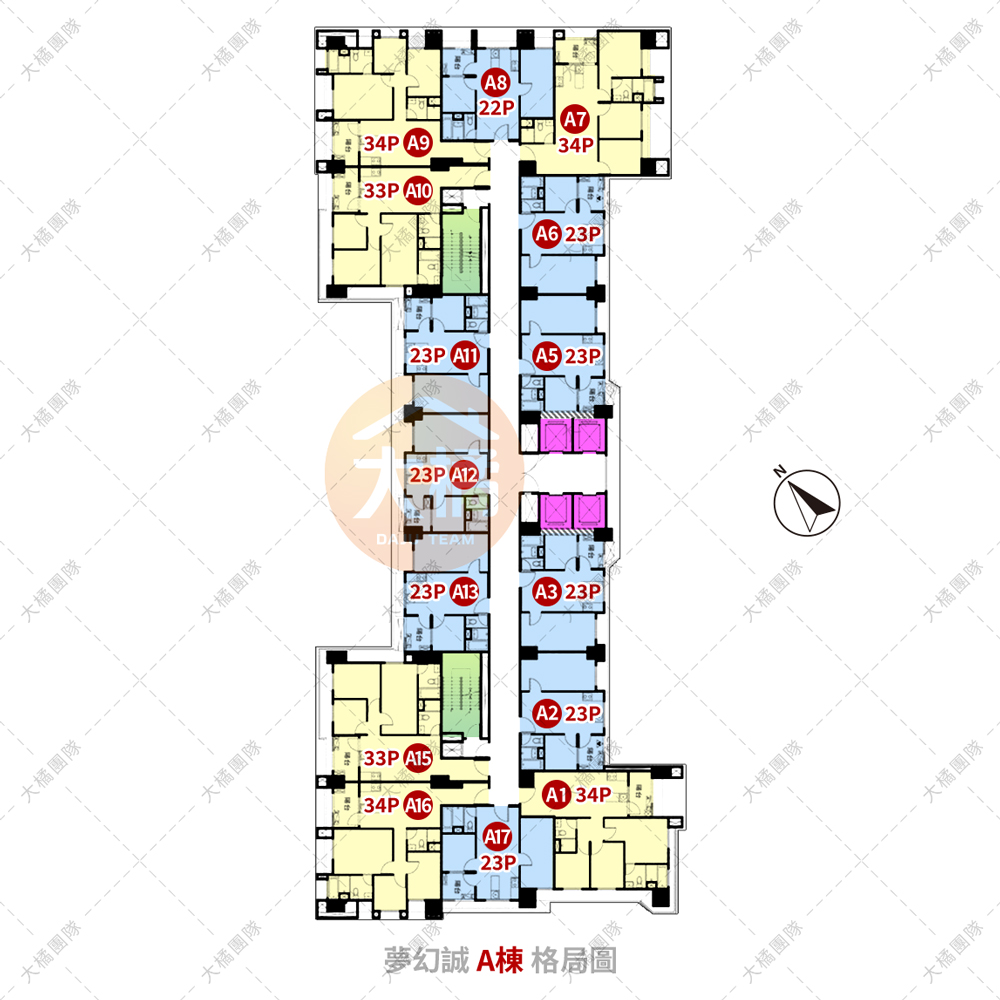 夢幻誠-格局平面圖A棟