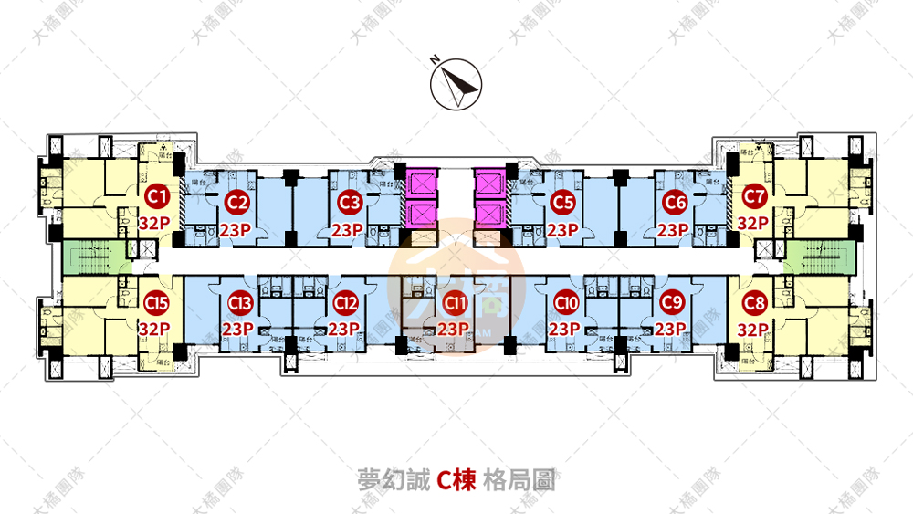 夢幻誠-格局平面圖C棟