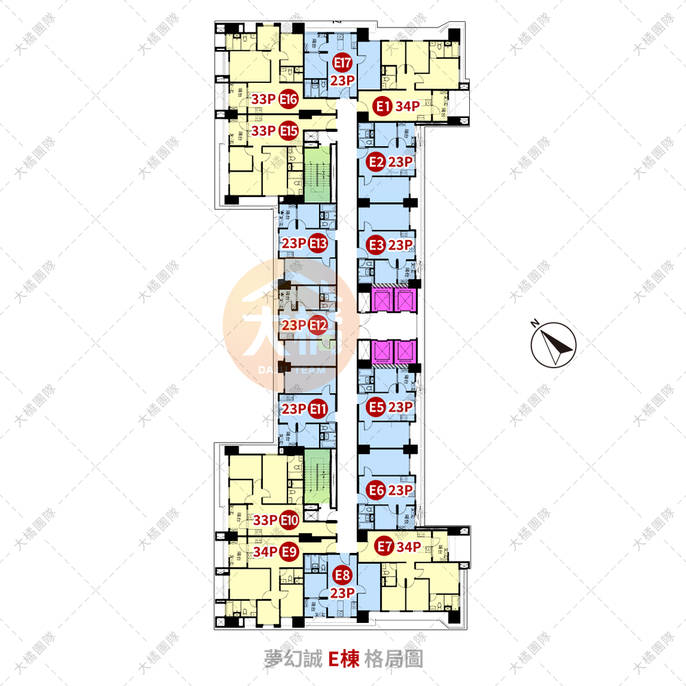 夢幻誠-格局平面圖E棟