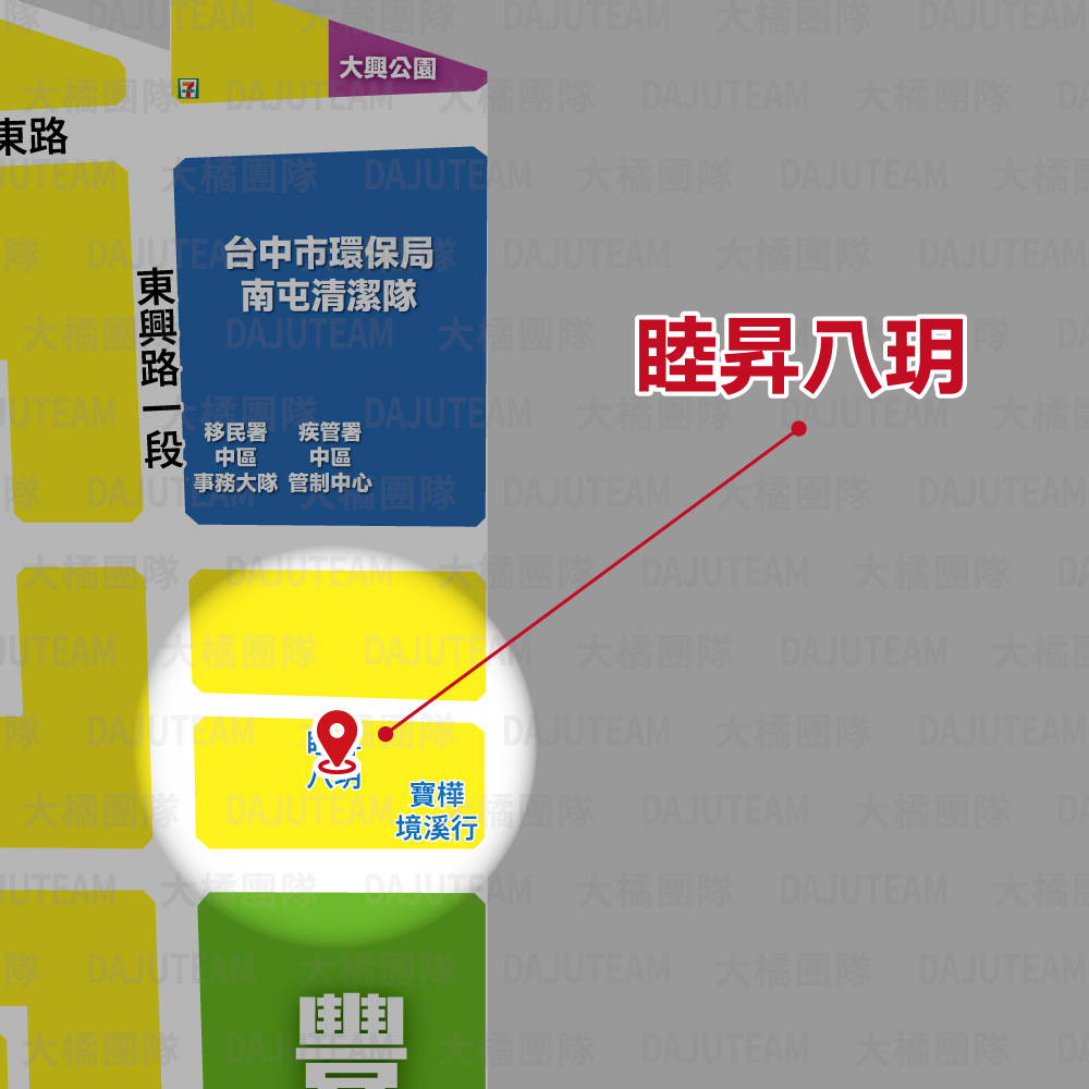 睦昇八玥-位置圖