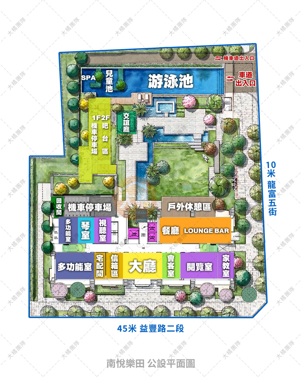 南悅樂田社區-公設平面圖