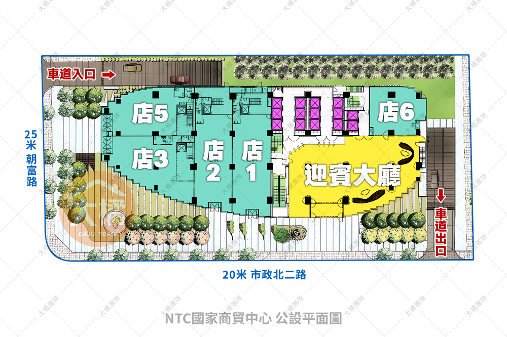 NCT國家商貿中心-公設平面圖