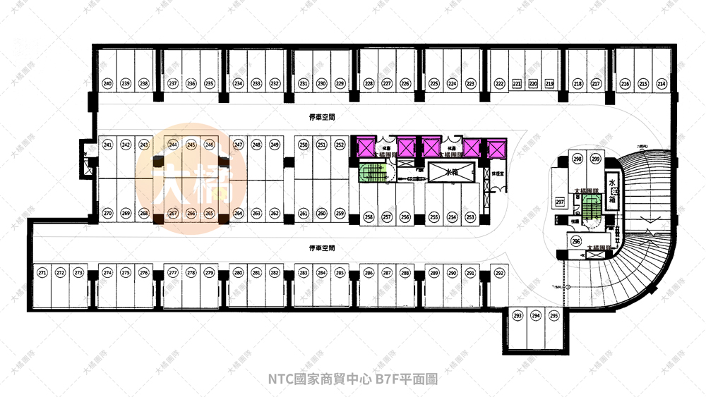 NCT國家商貿中心-B7F平面配置圖