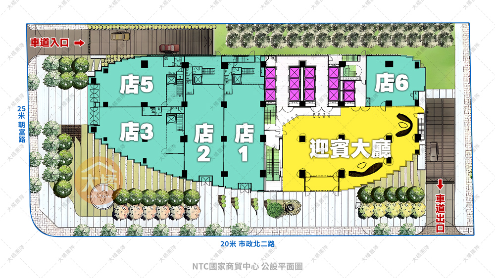 NCT國家商貿中心-公設平面圖