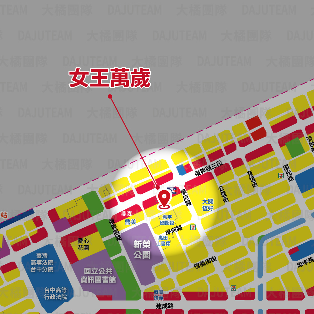 女王萬歲-位置圖