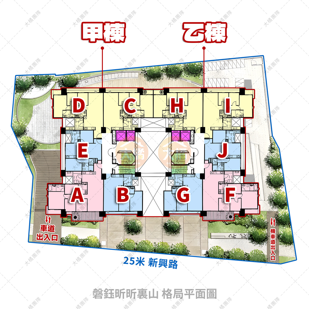 磐鈺昕昕裏山-格局平面圖