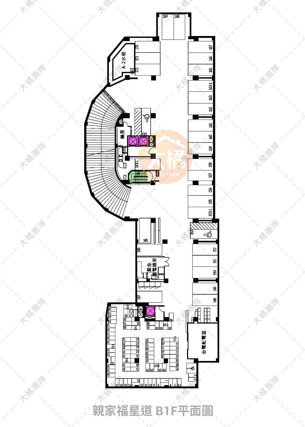 親家福星道-B1F平面配置圖