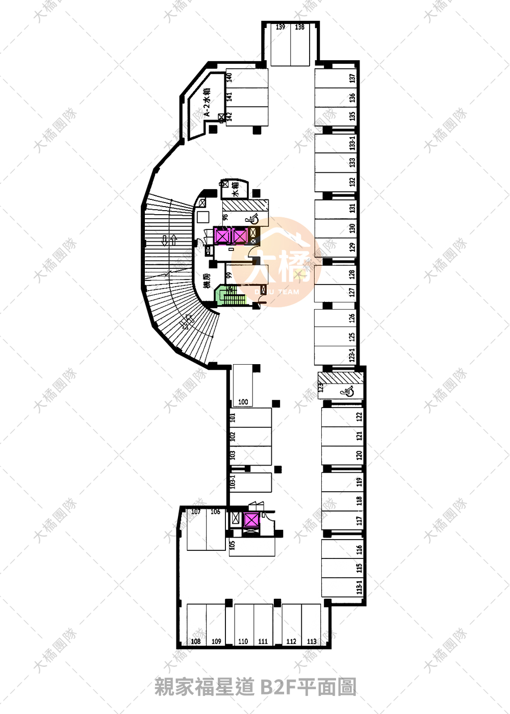 親家福星道-B1F平面配置圖