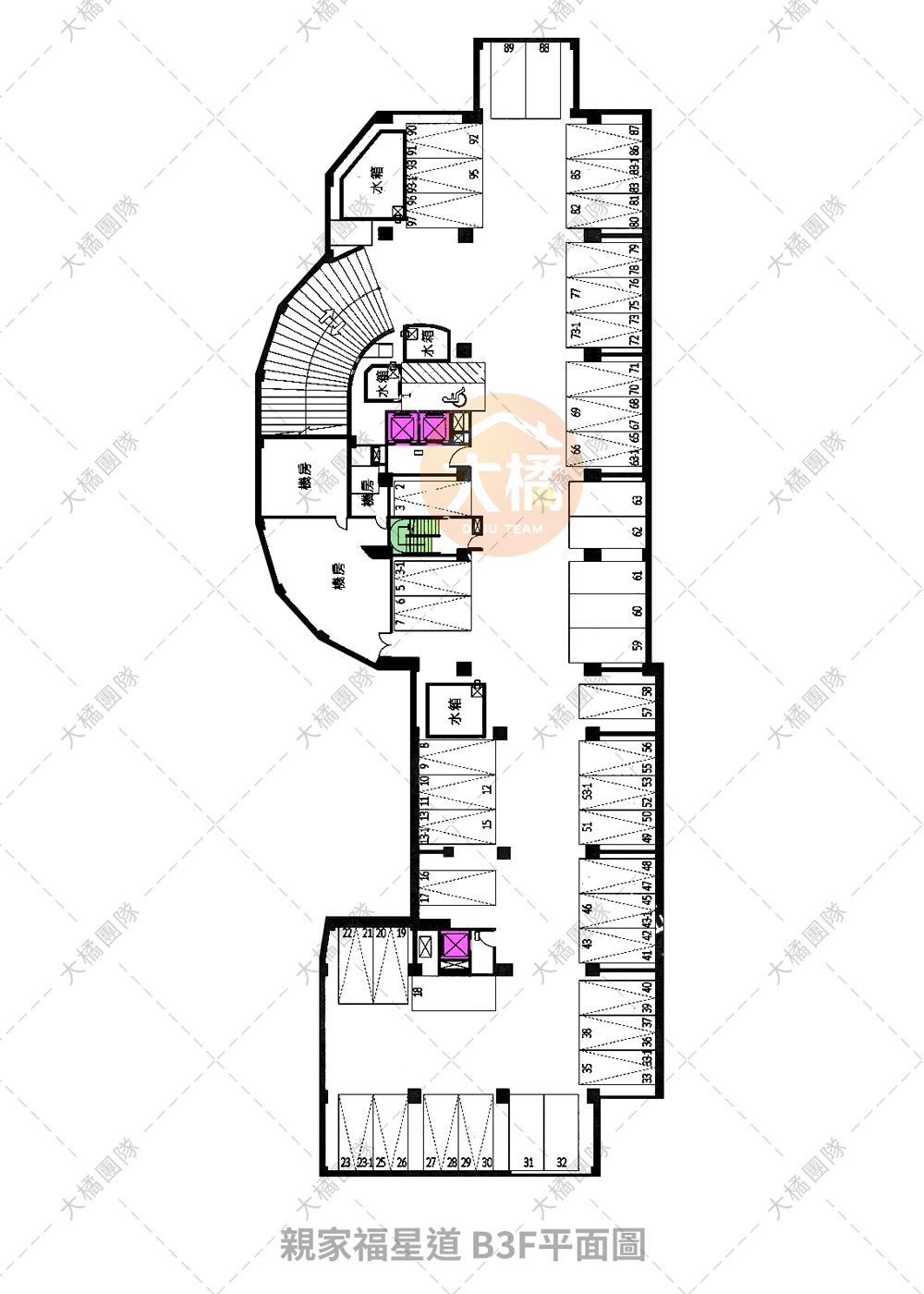 親家福星道-B1F平面配置圖