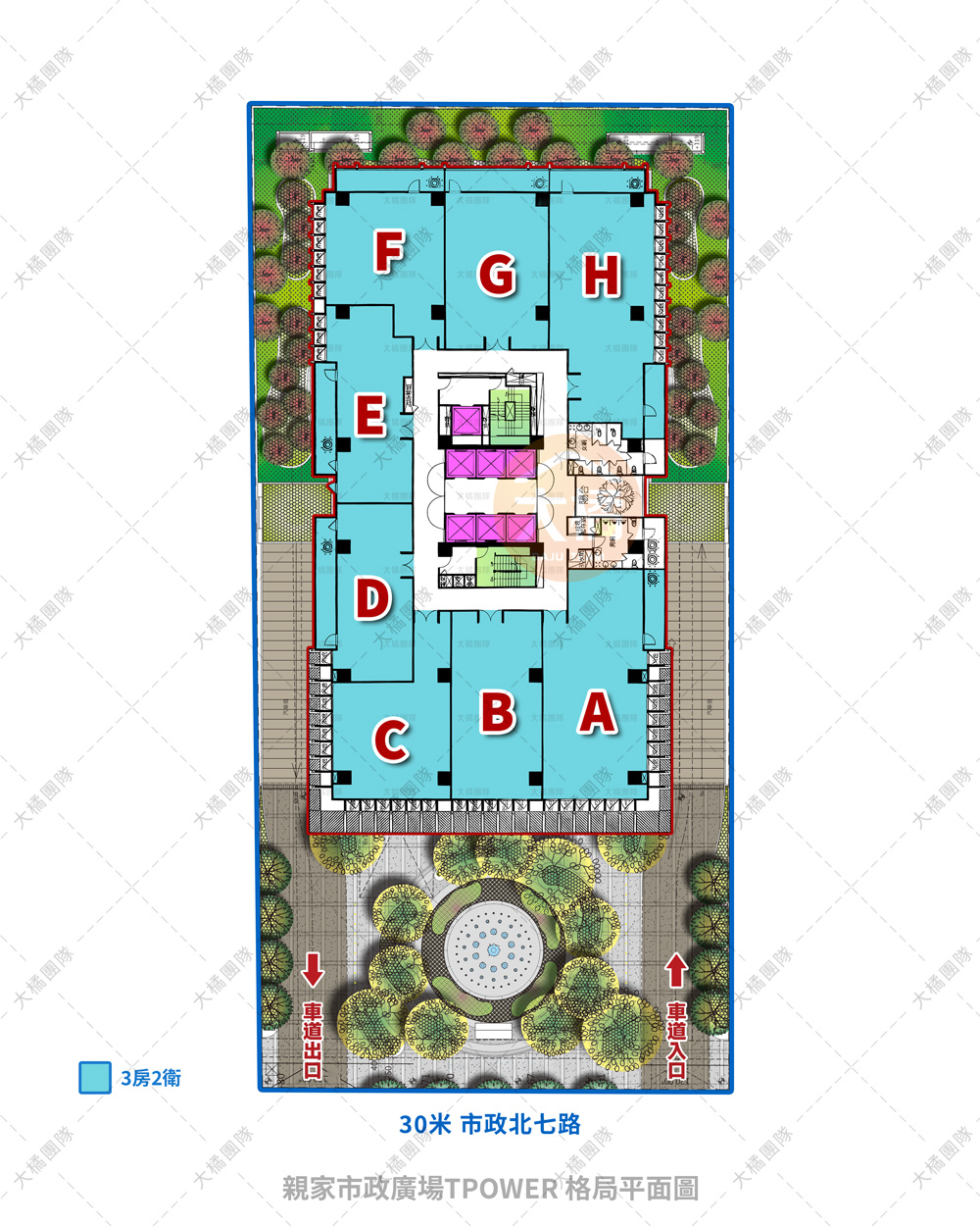 親家市政廣場TPOWER-格局平面圖