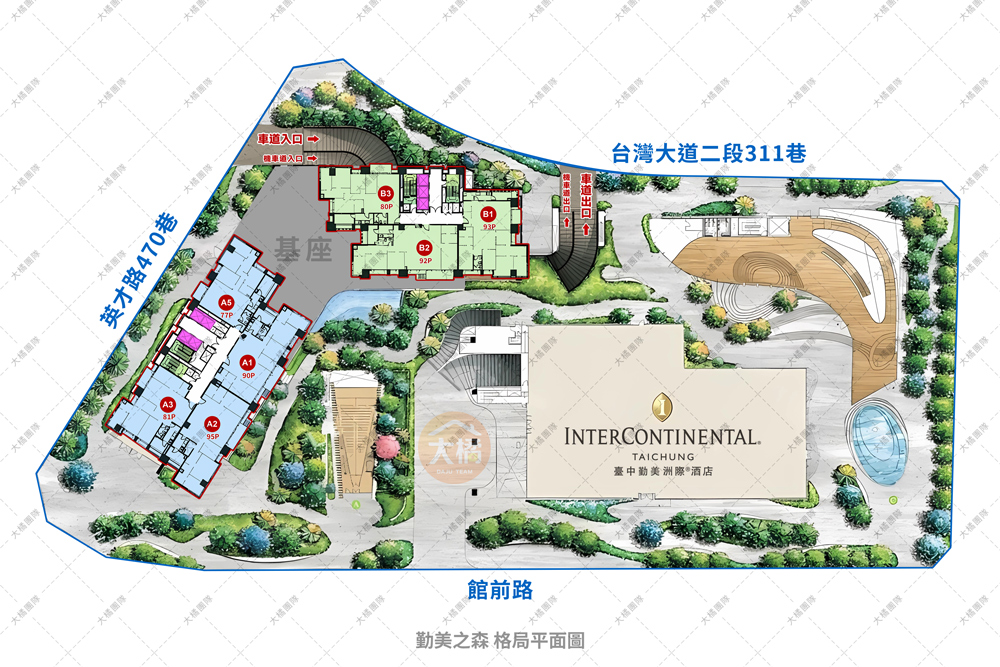 勤美之森格局圖