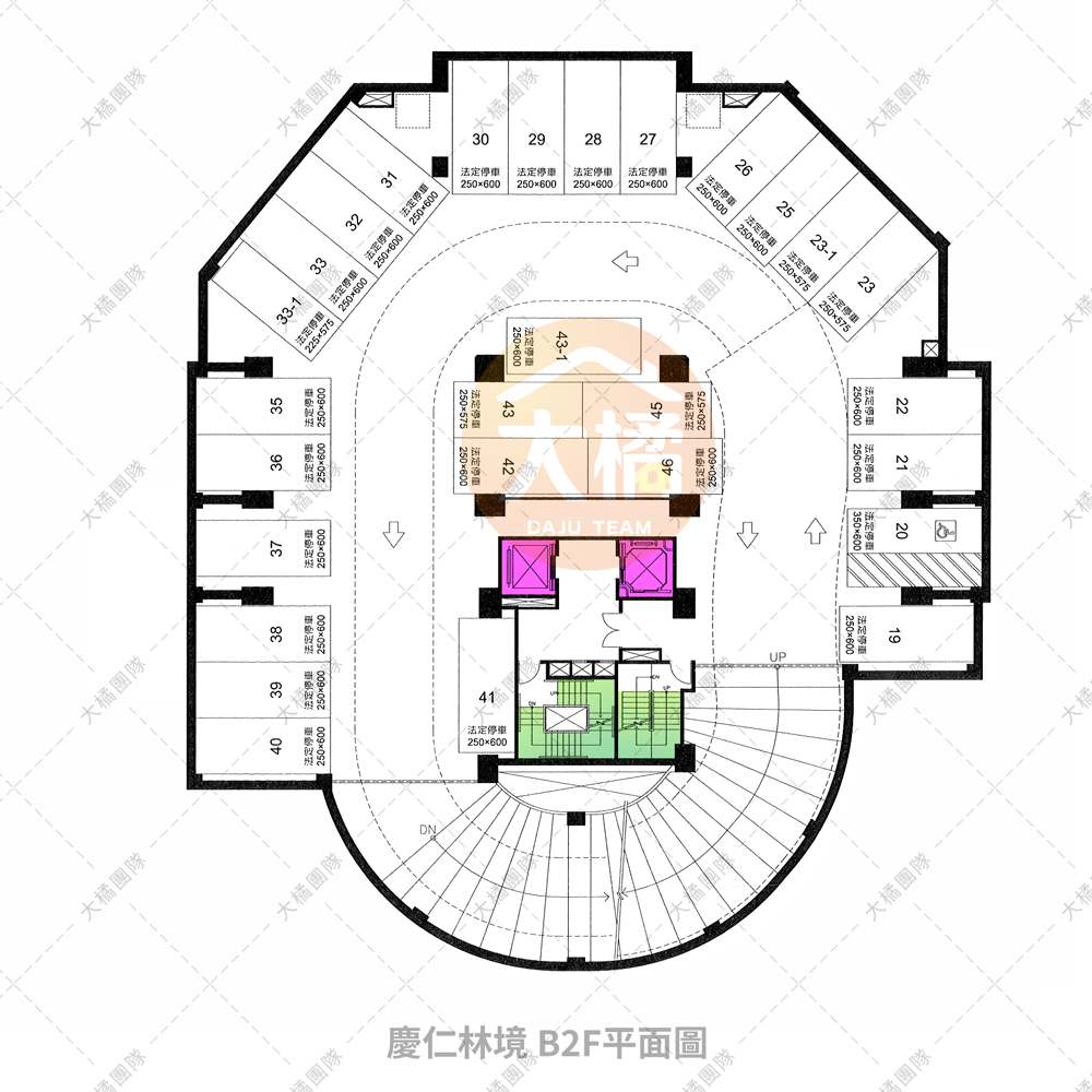 慶仁林境-B2F平面配置圖