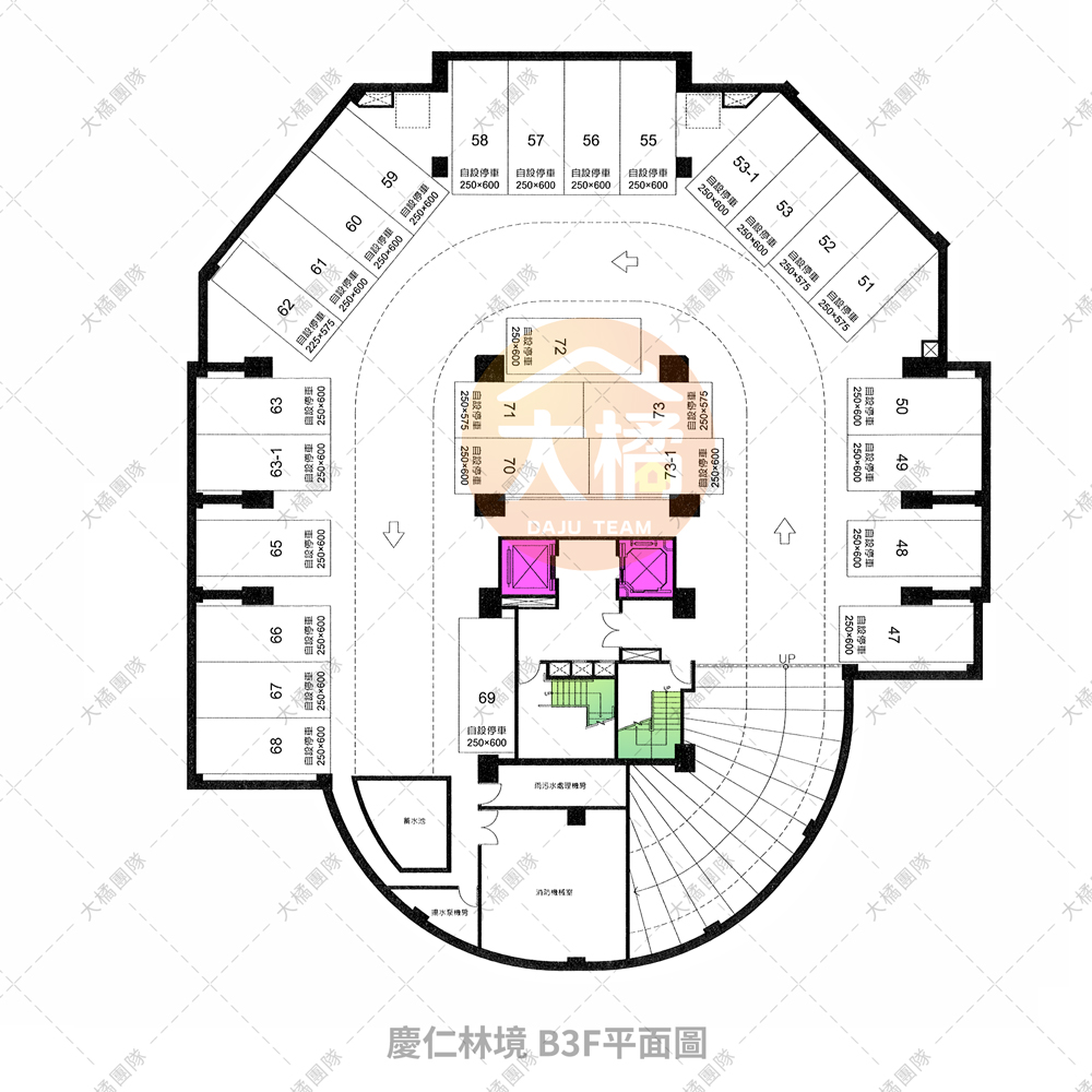 慶仁林境-B3F平面配置圖