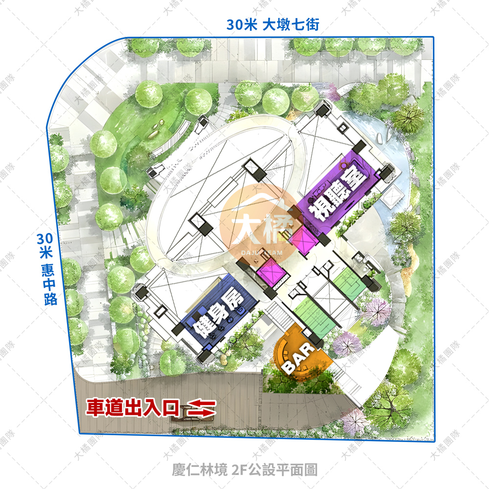 慶仁林境-2F公設平面圖