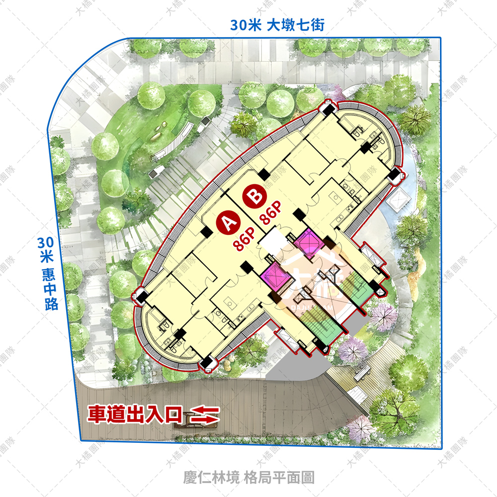 慶仁林境-格局平面圖
