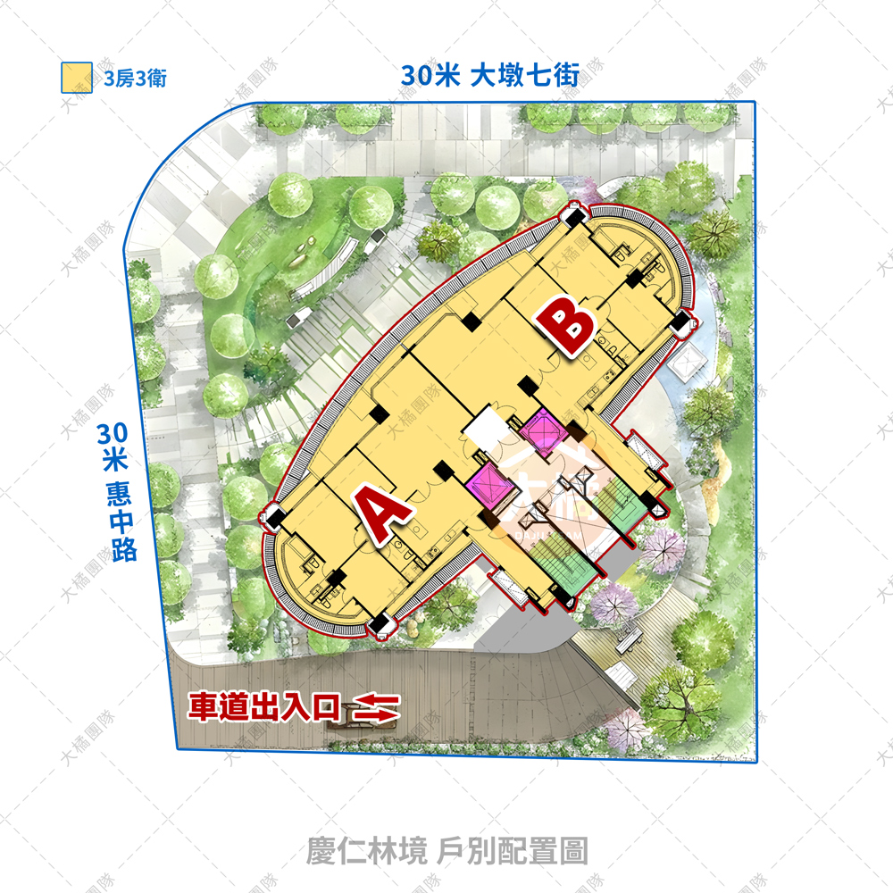 慶仁林境-戶別配置圖