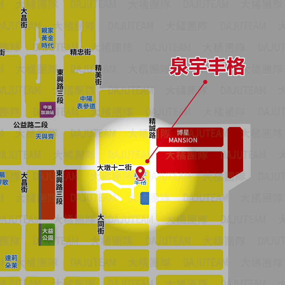 泉宇丰格-位置圖