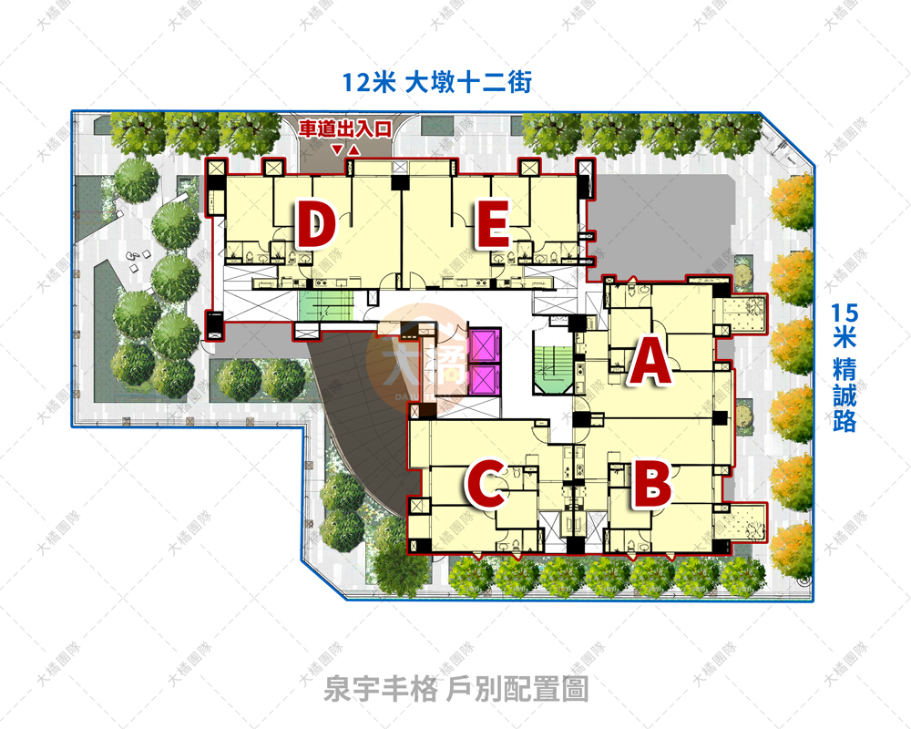 泉宇丰格-戶別配置圖