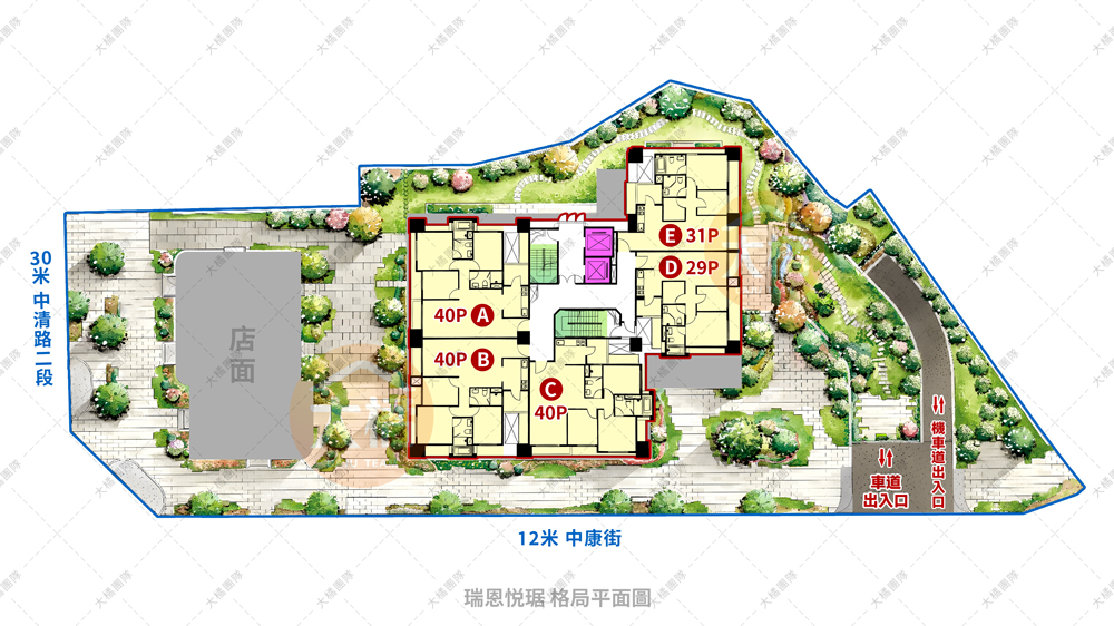 瑞恩悦琚-格局平面圖