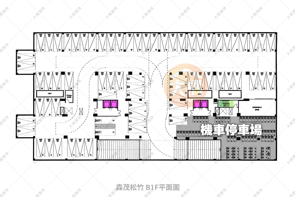 森茂松竹-B1F平面配置