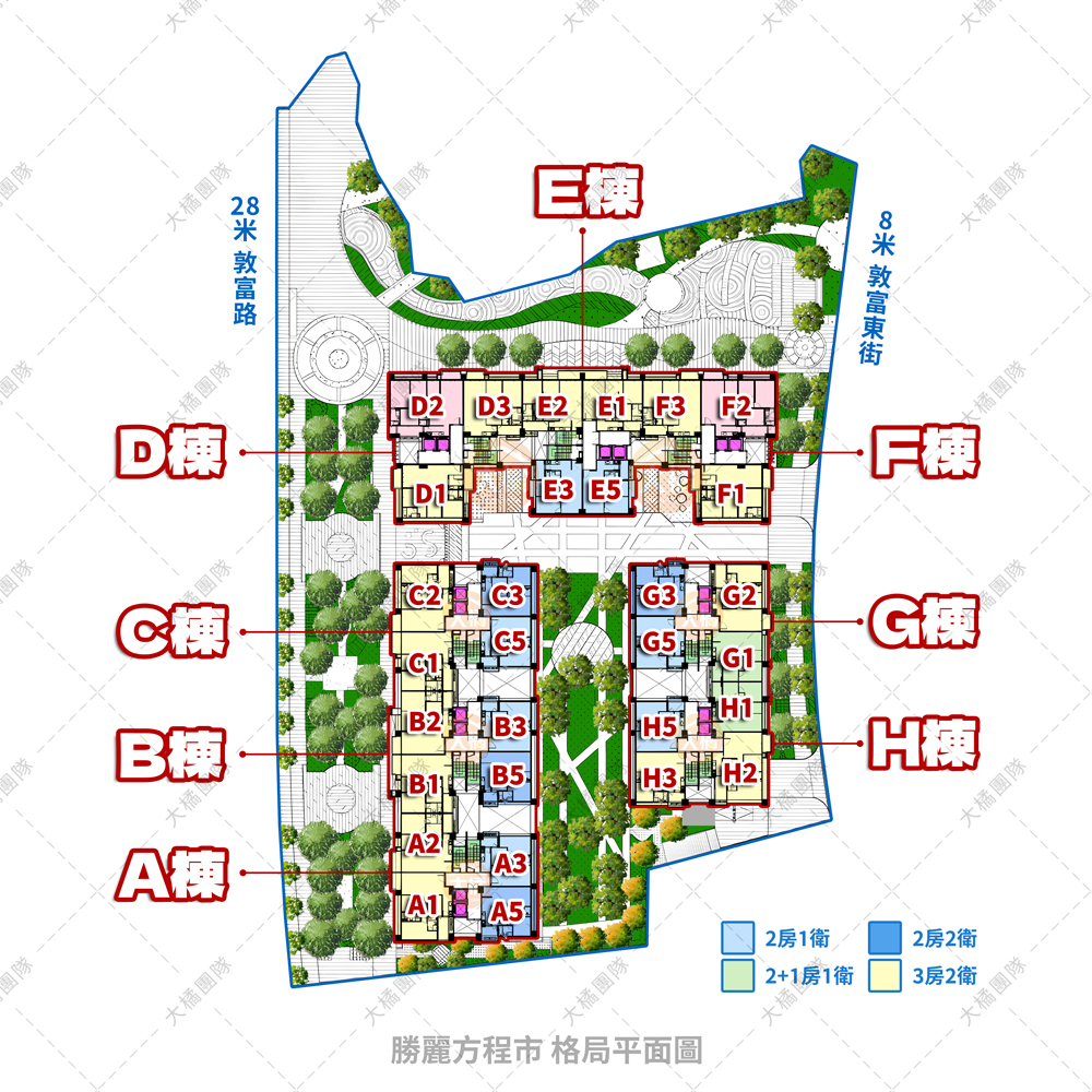 勝麗方程市-格局平面圖