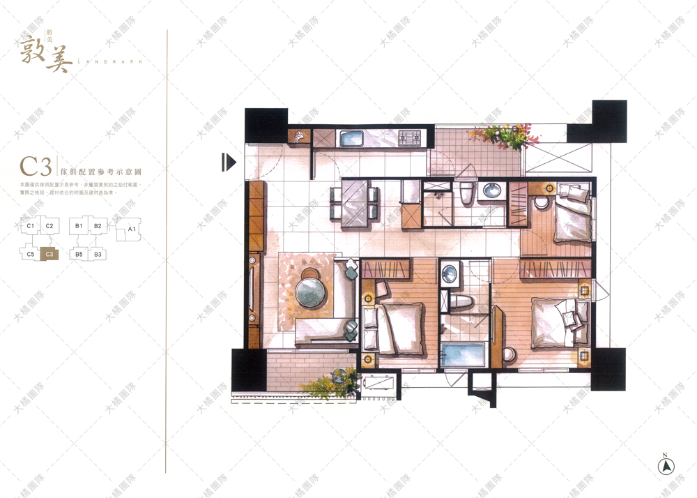 C3戶家具配置圖
