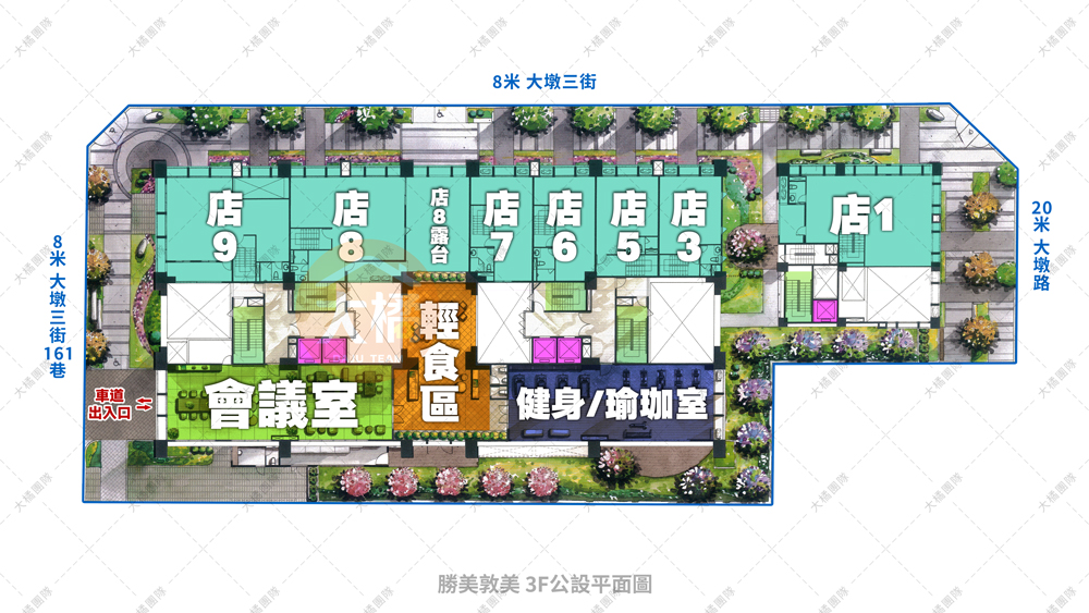勝美敦美-3F公設平面圖