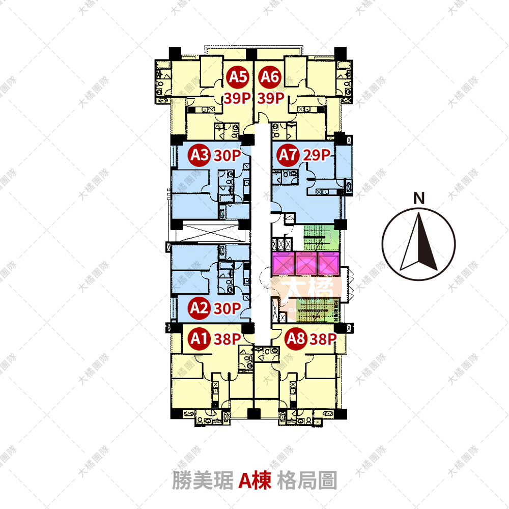 勝美琚-A棟格局圖