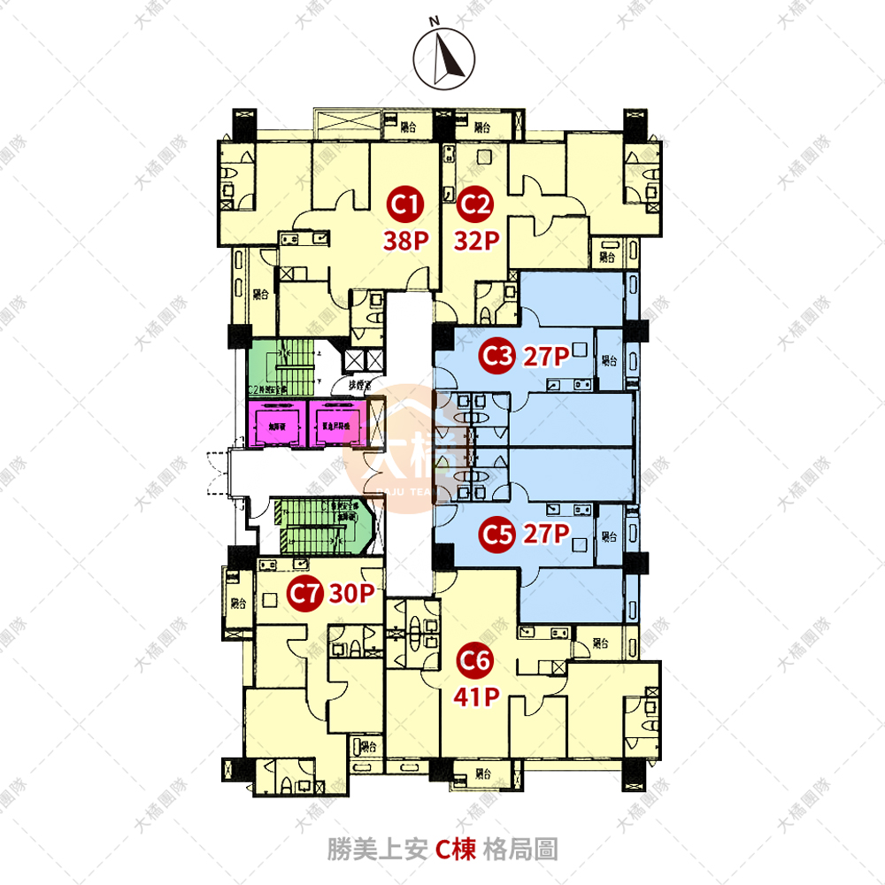 勝美上安-C棟格局圖