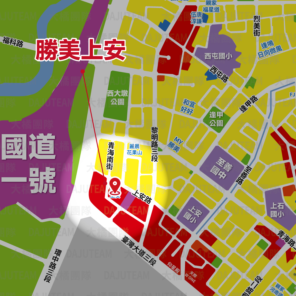 勝美上安-位置圖