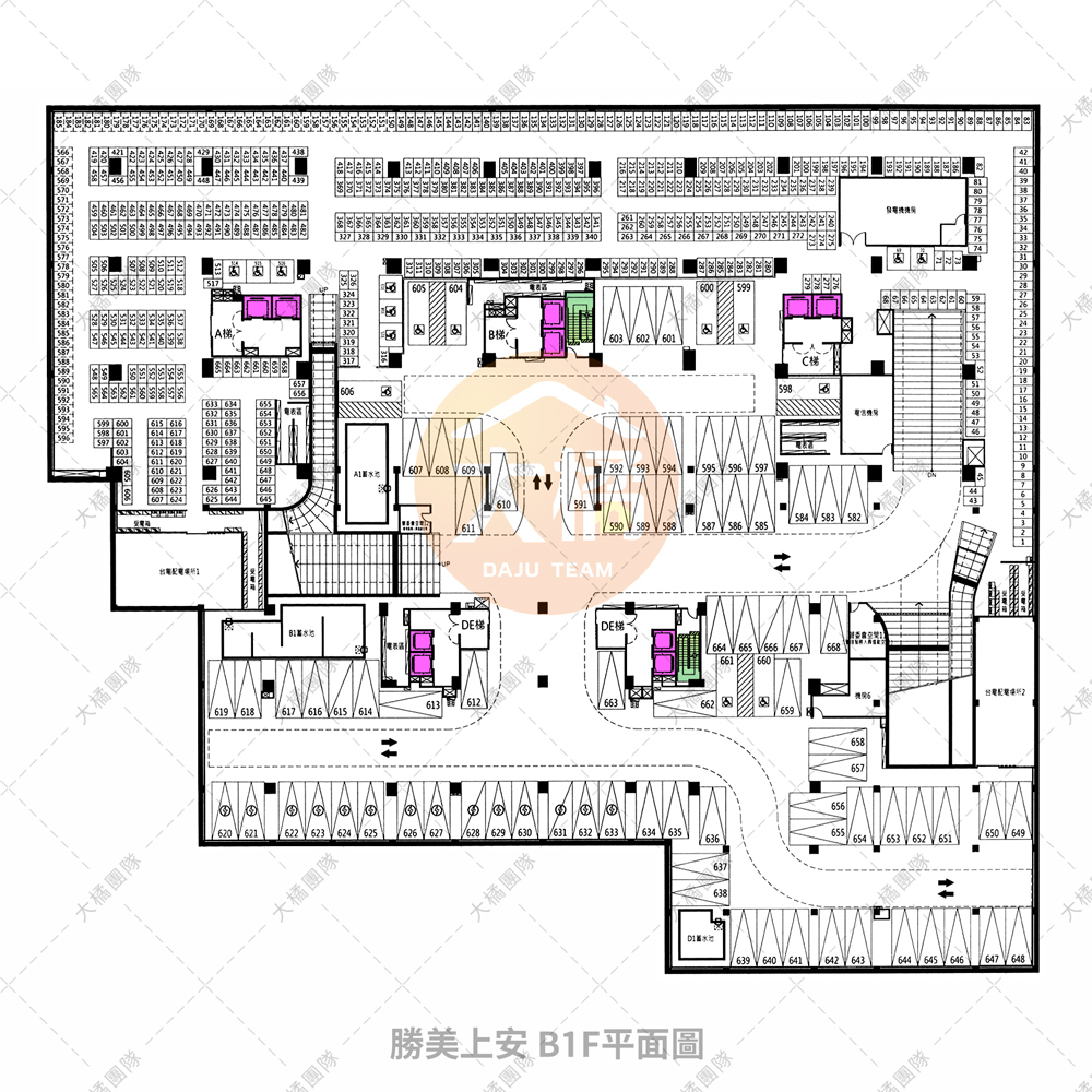 勝美上安-B1F平面配置圖