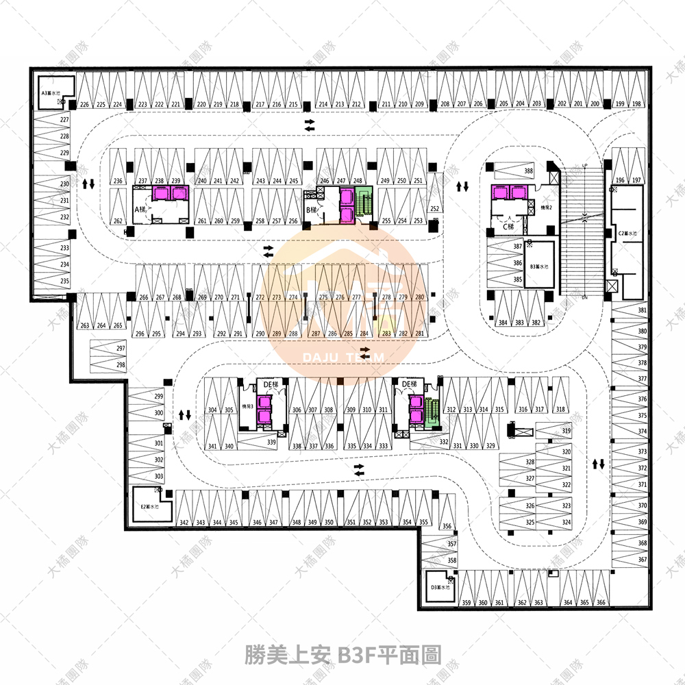 勝美上安-B3F平面配置圖