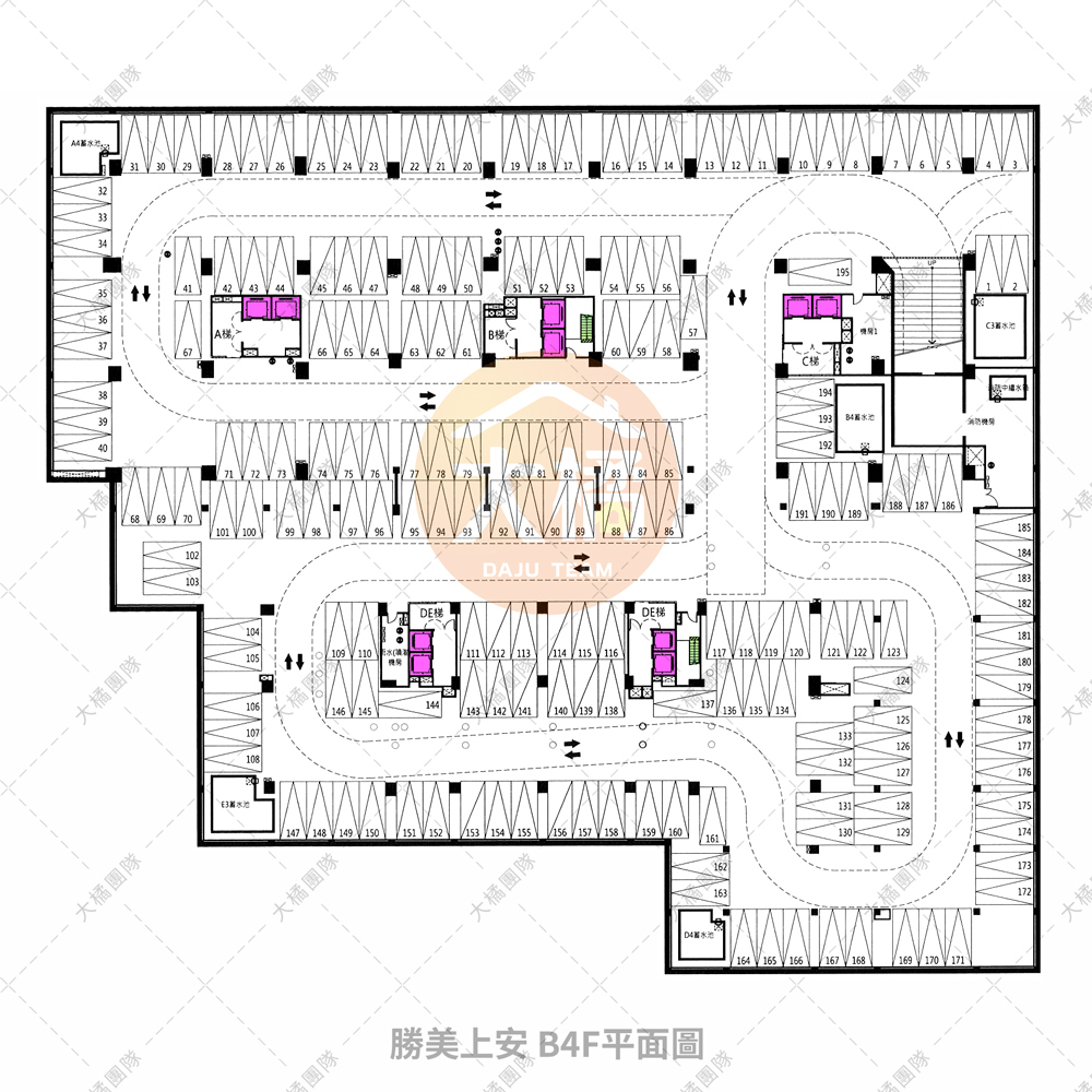 勝美上安-B4F平面配置圖