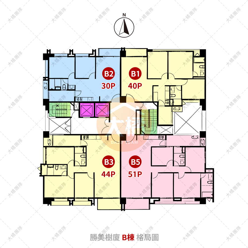 勝美樹廈-格局圖