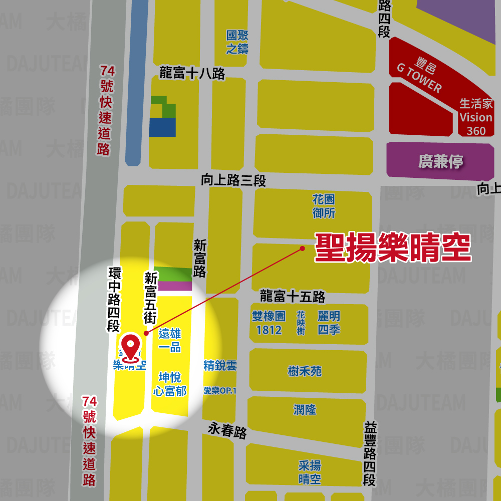 聖揚樂晴空-位置圖