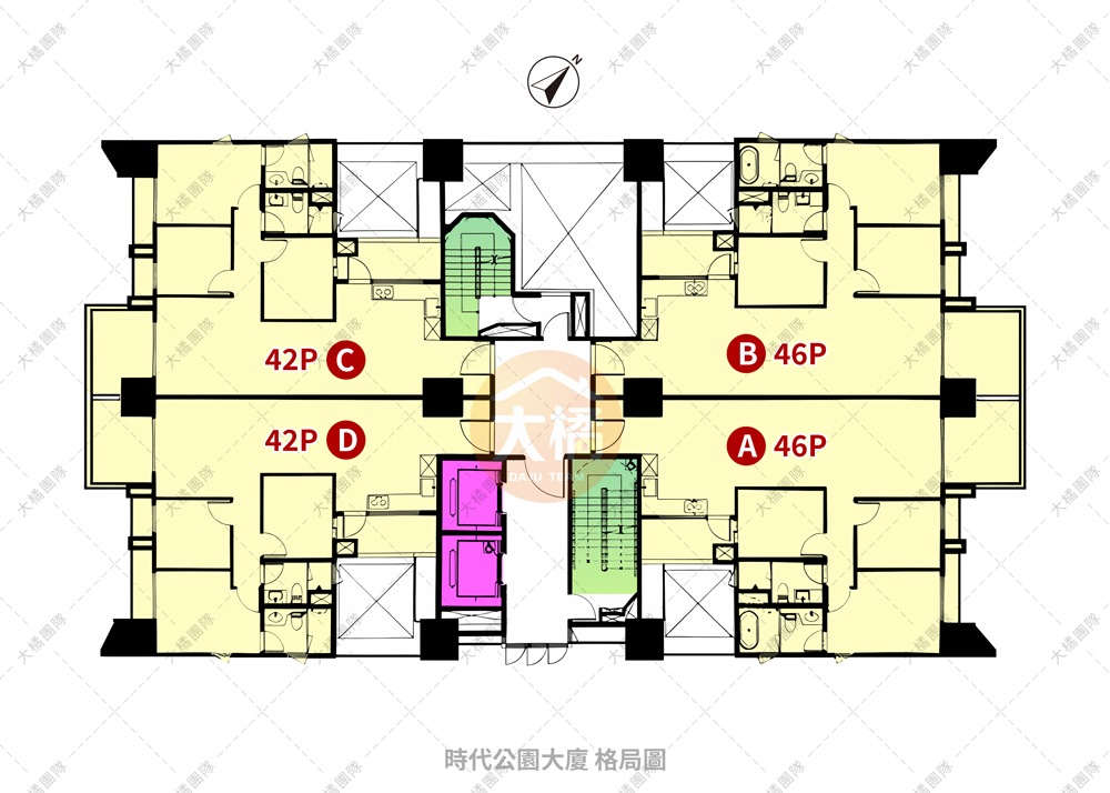 時代公園大廈-格局圖