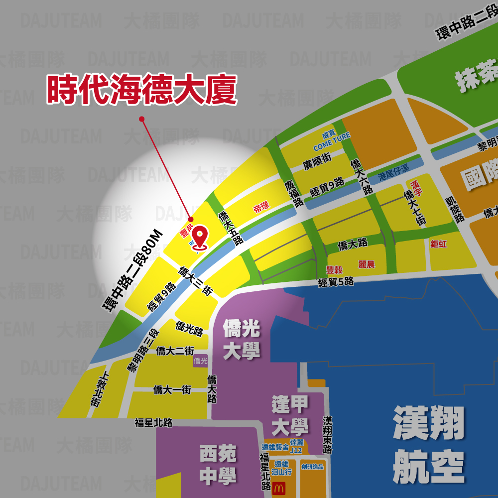 時代海德大廈-位置圖