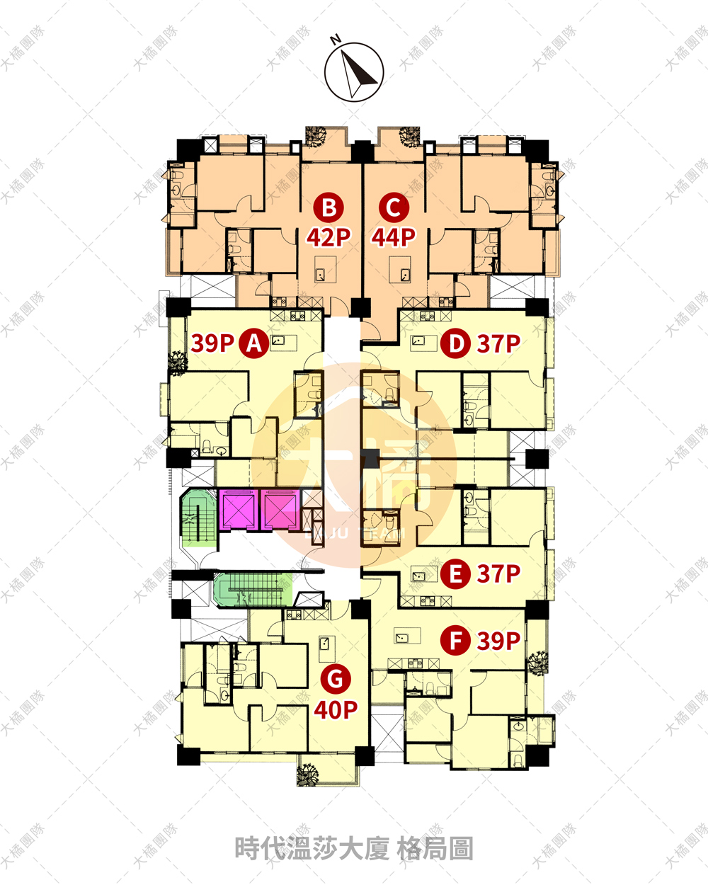 時代溫莎大廈-格局圖