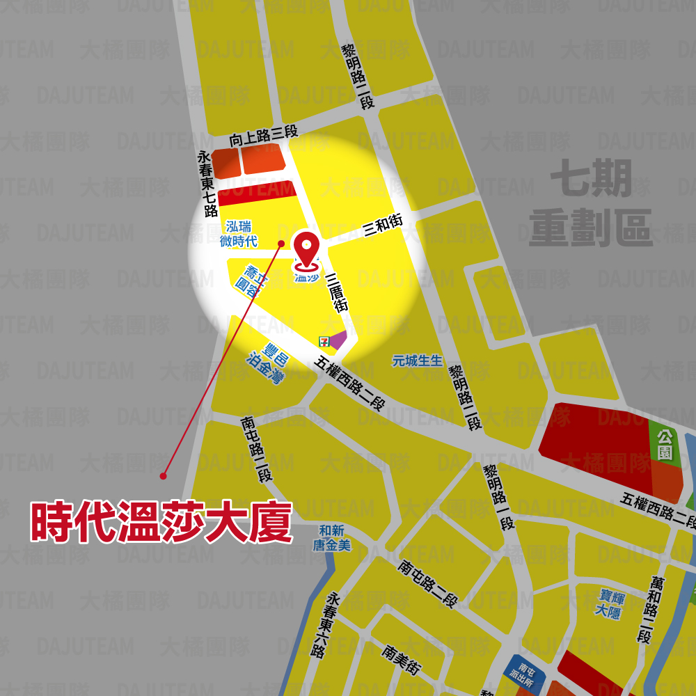 時代溫莎大廈-位置圖