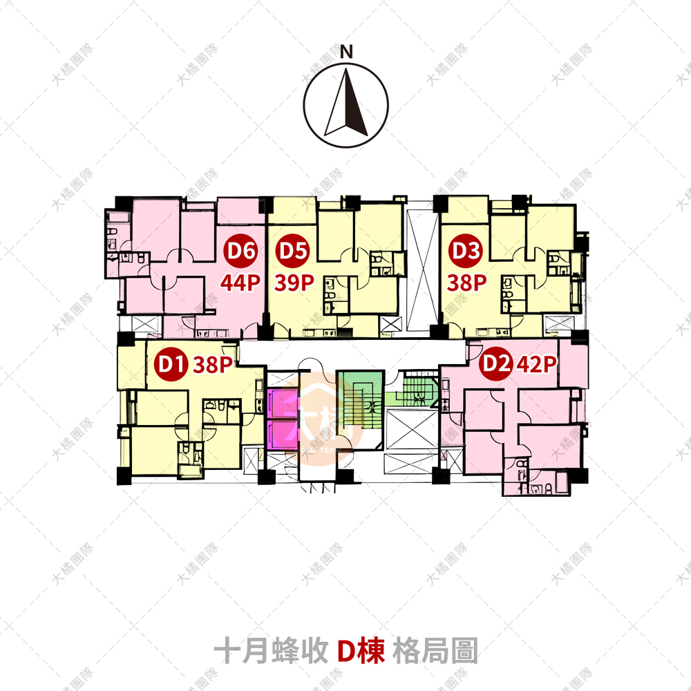 十月蜂收-A棟格局圖